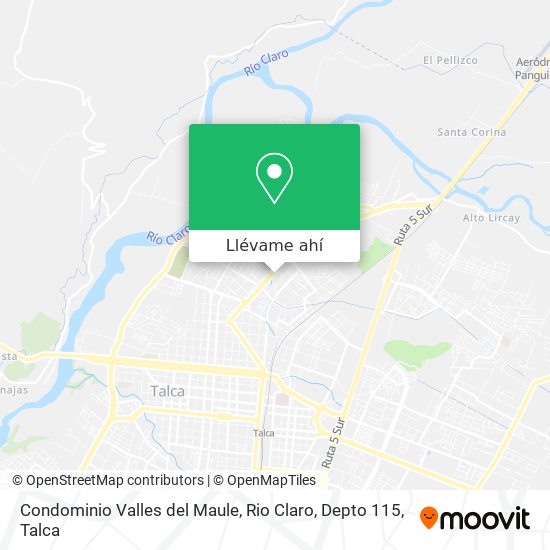 Mapa de Condominio Valles del Maule, Rio Claro, Depto 115