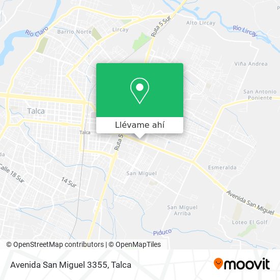 Mapa de Avenida San Miguel 3355