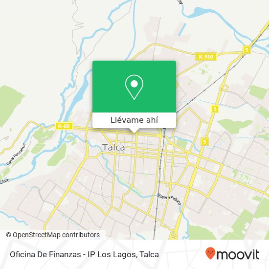 Mapa de Oficina De Finanzas - IP Los Lagos