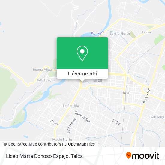 Mapa de Liceo Marta Donoso Espejo