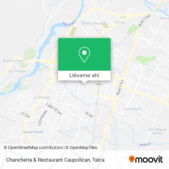 Mapa de Chancheria & Restaurant Caupolican