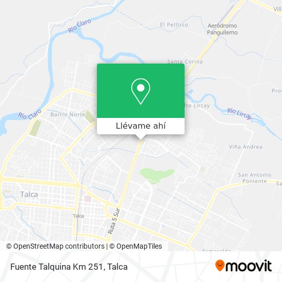 Mapa de Fuente Talquina Km 251