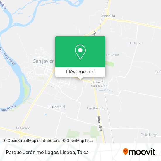 Mapa de Parque Jerónimo Lagos Lisboa