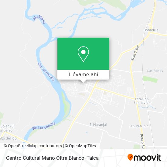 Mapa de Centro Cultural Mario Oltra Blanco