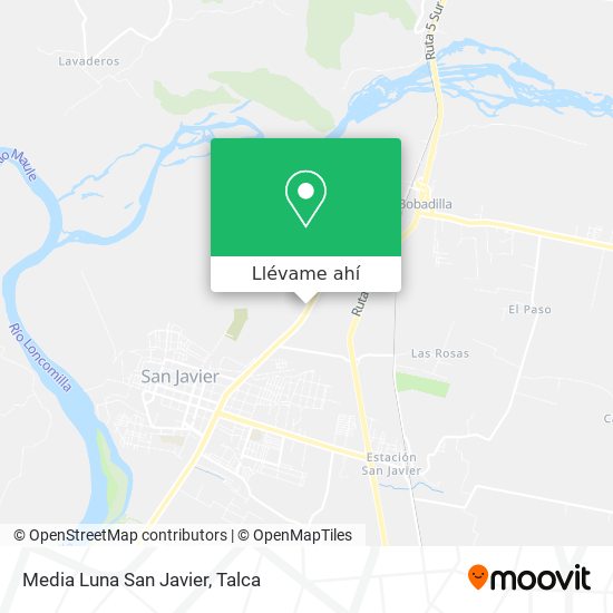 Mapa de Media Luna San Javier