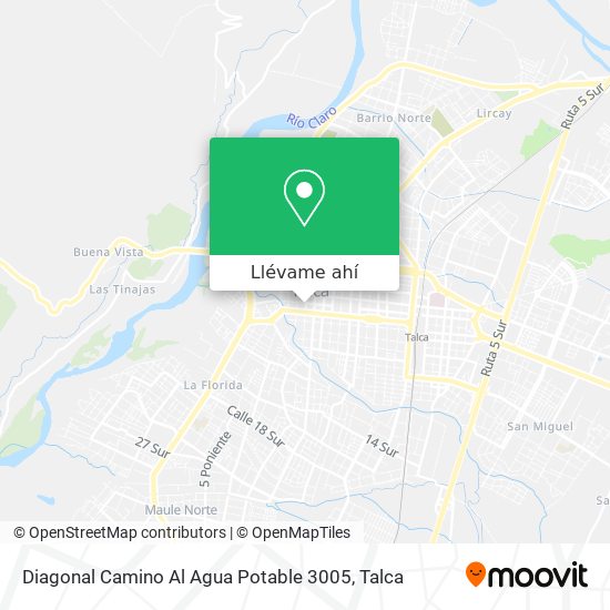 Mapa de Diagonal Camino Al Agua Potable 3005