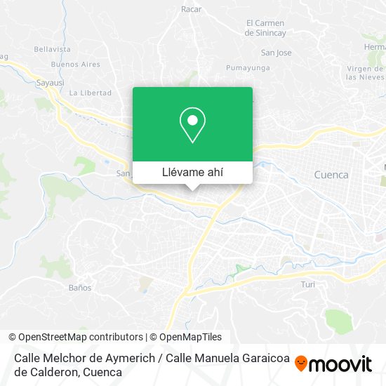 Mapa de Calle Melchor de Aymerich / Calle Manuela Garaicoa de Calderon
