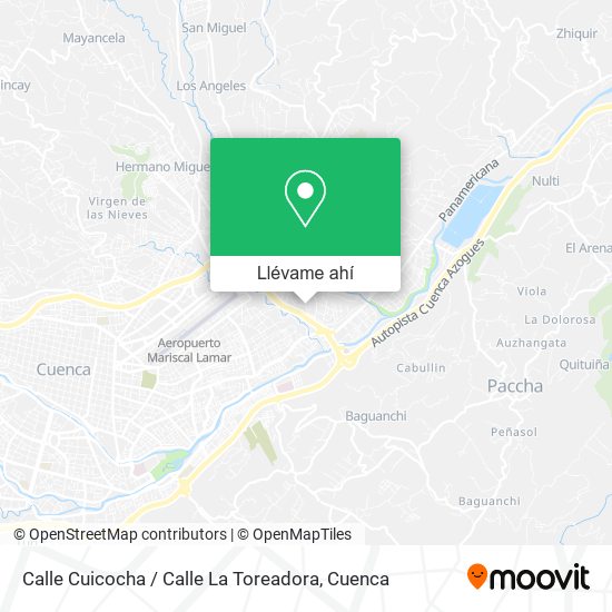 Mapa de Calle Cuicocha / Calle La Toreadora