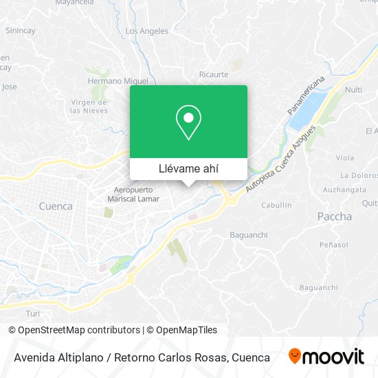 Mapa de Avenida Altiplano / Retorno Carlos Rosas