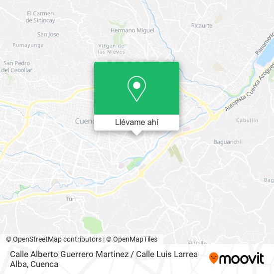 Mapa de Calle Alberto Guerrero Martinez / Calle Luis Larrea Alba