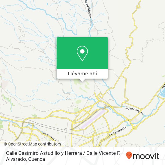 Mapa de Calle Casimiro Astudillo y Herrera / Calle Vicente F. Alvarado