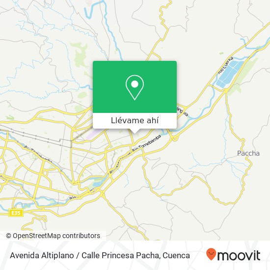Mapa de Avenida Altiplano / Calle Princesa Pacha