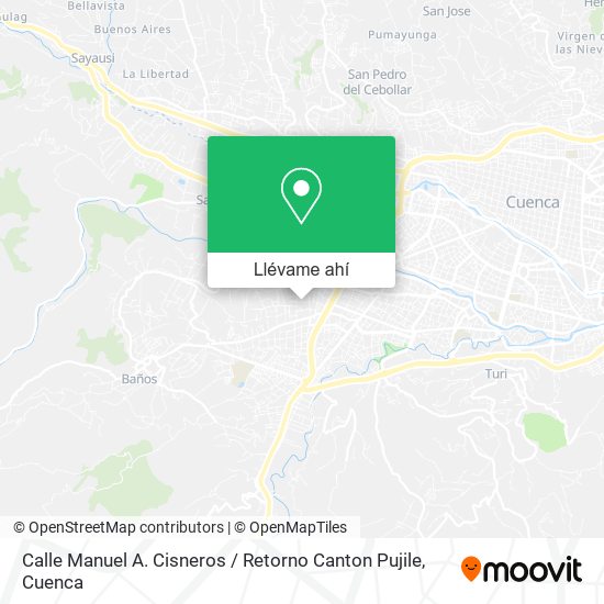 Mapa de Calle Manuel A. Cisneros / Retorno Canton Pujile