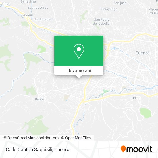 Mapa de Calle Canton Saquisili
