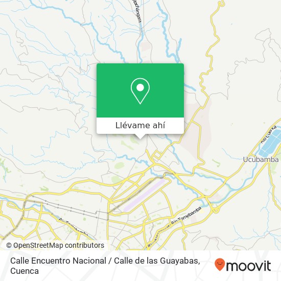 Mapa de Calle Encuentro Nacional / Calle de las Guayabas