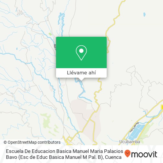 Mapa de Escuela De Educacion Basica Manuel Maria Palacios Bavo (Esc de Educ Basica Manuel M Pal. B)