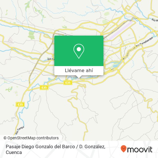 Mapa de Pasaje Diego Gonzalo del Barco / D. González