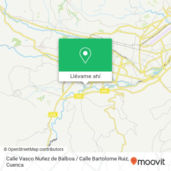 Mapa de Calle Vasco Nuñez de Balboa / Calle Bartolome Ruiz