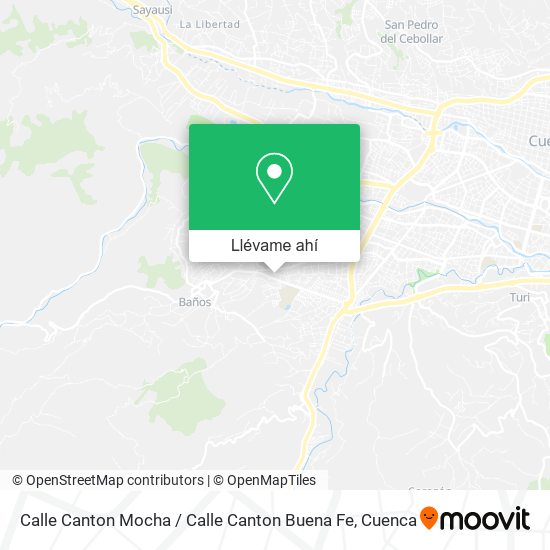 Mapa de Calle Canton Mocha / Calle Canton Buena Fe