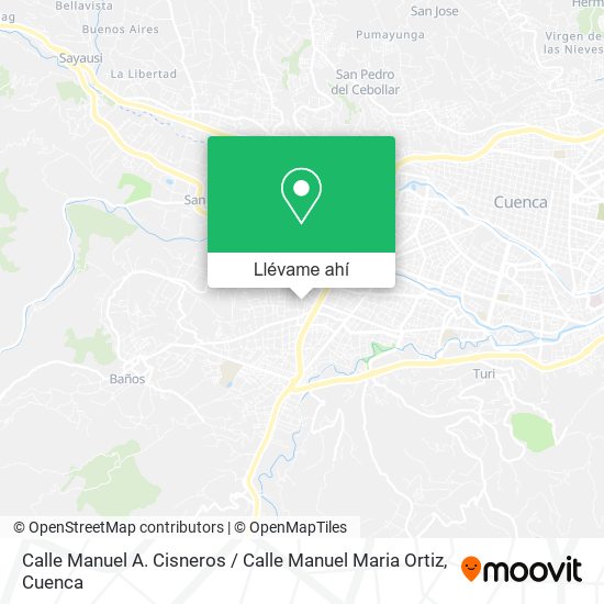 Mapa de Calle Manuel A. Cisneros / Calle Manuel Maria Ortiz