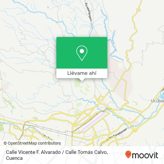 Mapa de Calle Vicente F. Alvarado / Calle Tomás Calvo