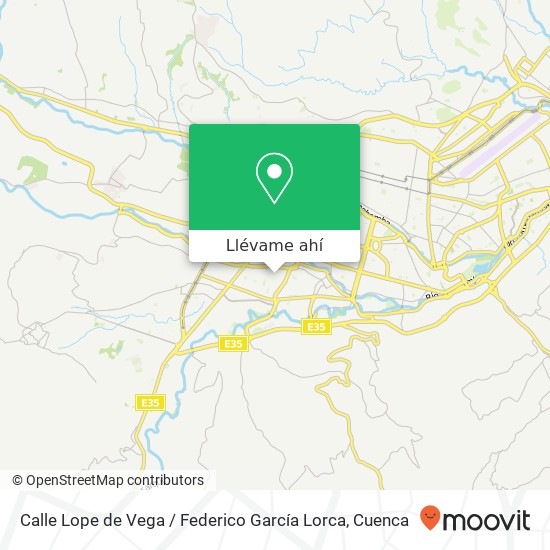 Mapa de Calle Lope de Vega / Federico García Lorca