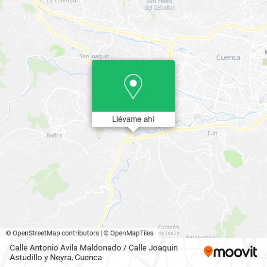 Mapa de Calle Antonio Avila Maldonado / Calle Joaquin Astudillo y Neyra