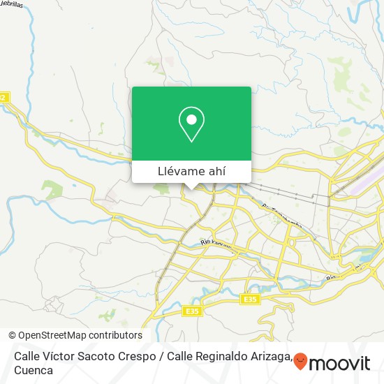 Mapa de Calle Víctor Sacoto Crespo / Calle Reginaldo Arizaga