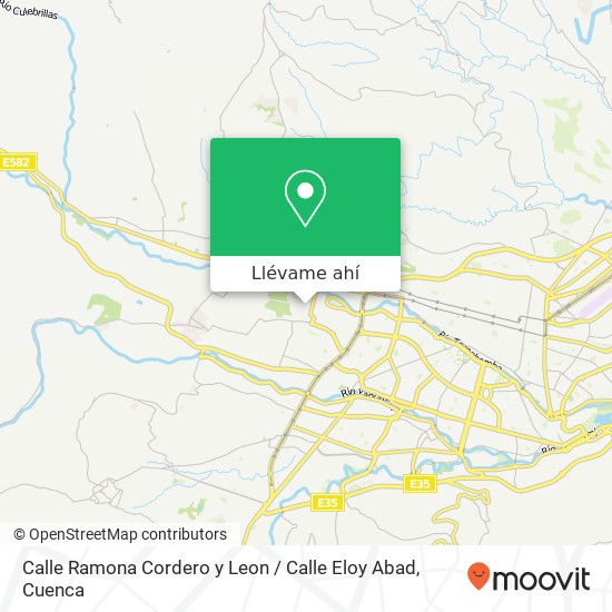 Mapa de Calle Ramona Cordero y Leon / Calle Eloy Abad
