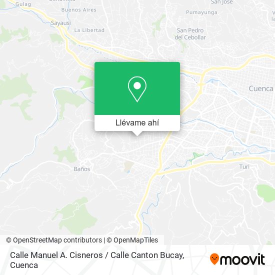 Mapa de Calle Manuel A. Cisneros / Calle Canton Bucay