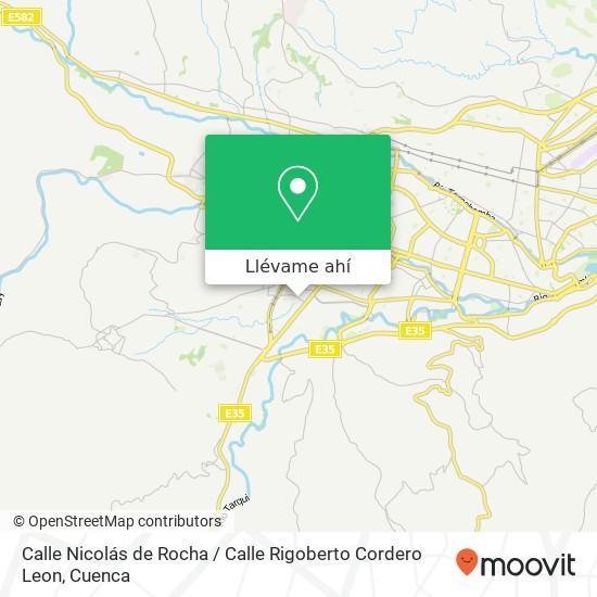 Mapa de Calle Nicolás de Rocha / Calle Rigoberto Cordero Leon