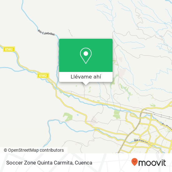 Mapa de Soccer Zone Quinta Carmita