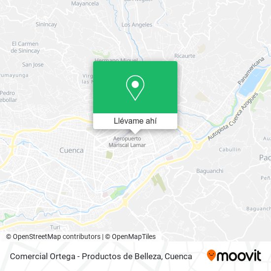 Mapa de Comercial Ortega - Productos de Belleza