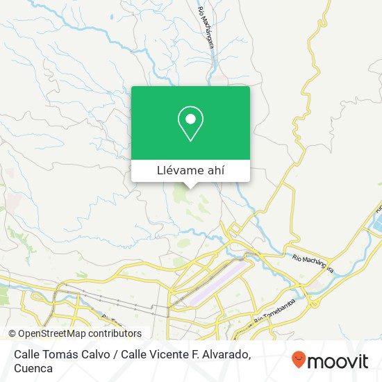 Mapa de Calle Tomás Calvo / Calle Vicente F. Alvarado