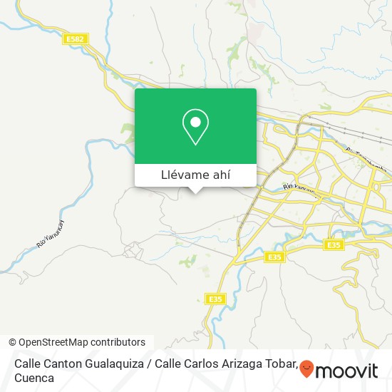 Mapa de Calle Canton Gualaquiza / Calle Carlos Arizaga Tobar