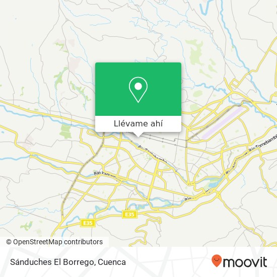 Mapa de Sánduches El Borrego