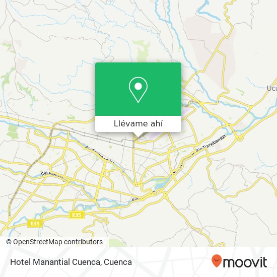 Mapa de Hotel Manantial Cuenca