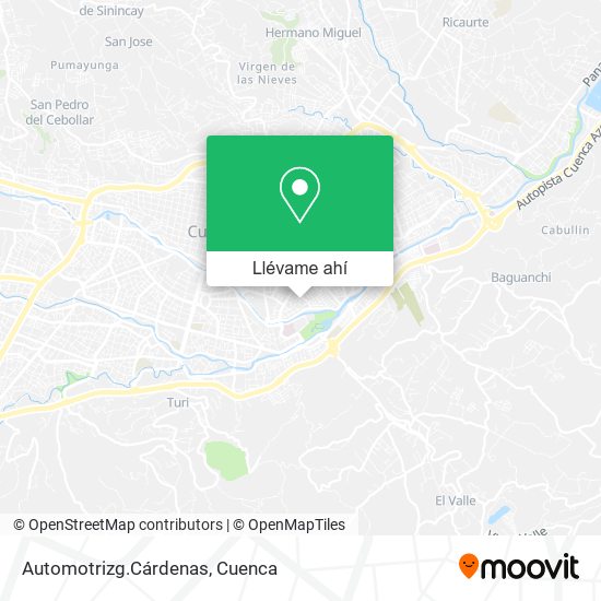 Mapa de Automotrizg.Cárdenas