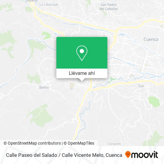 Mapa de Calle Paseo del Salado / Calle Vicente Melo