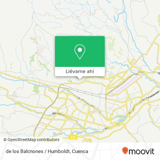 Mapa de de los Balcnones / Humboldt