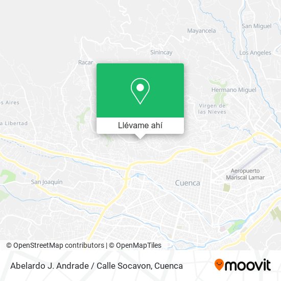 Mapa de Abelardo J. Andrade / Calle Socavon