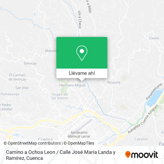 Mapa de Camino a Ochoa Leon / Calle José María Landa y Ramírez