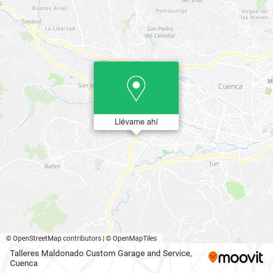 Mapa de Talleres Maldonado Custom Garage and Service