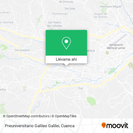 Mapa de Preuniversitario Galileo Galilei