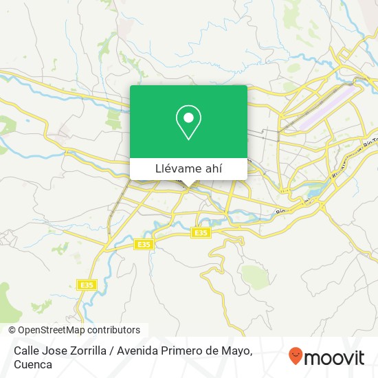 Mapa de Calle Jose Zorrilla / Avenida Primero de Mayo