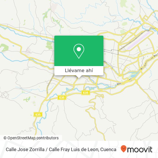 Mapa de Calle Jose Zorrilla / Calle Fray Luis de Leon