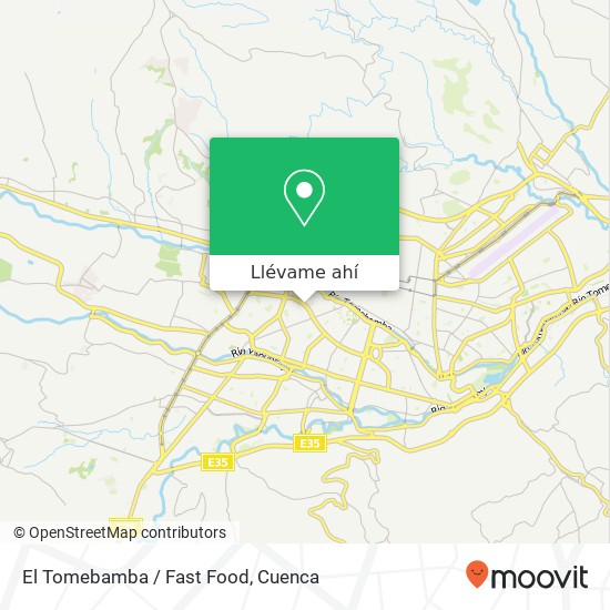 Mapa de El Tomebamba / Fast Food
