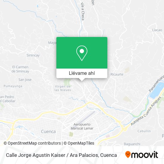 Mapa de Calle Jorge Agustín Kaiser / Ara Palacios