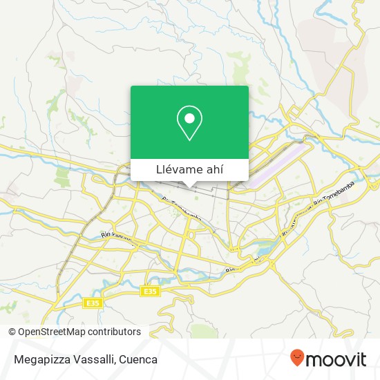 Mapa de Megapizza Vassalli