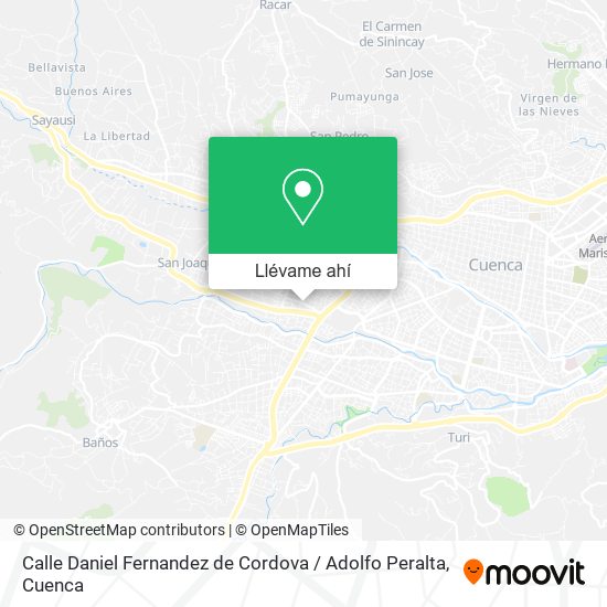 Mapa de Calle Daniel Fernandez de Cordova / Adolfo Peralta